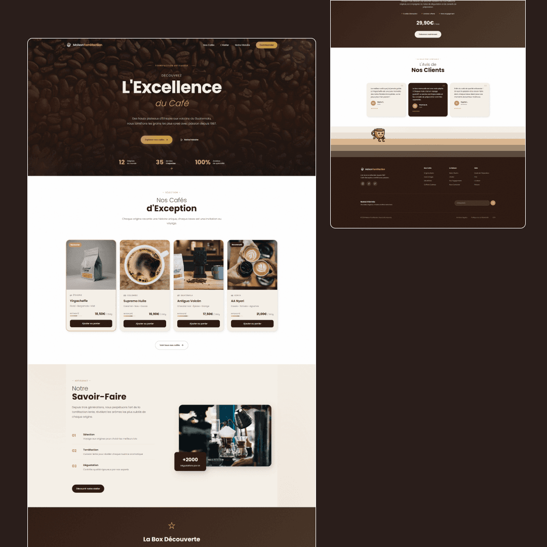 Maison Torréfaction — E-commerce café artisanal
